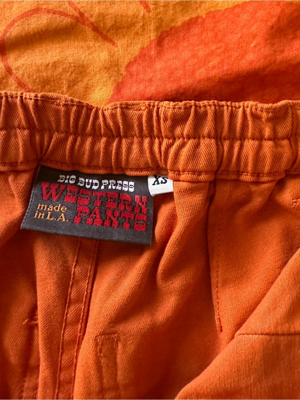BIG BUD PRESS WESTERN PANTS XS BURNT ORANGE - Picture 2 of 4